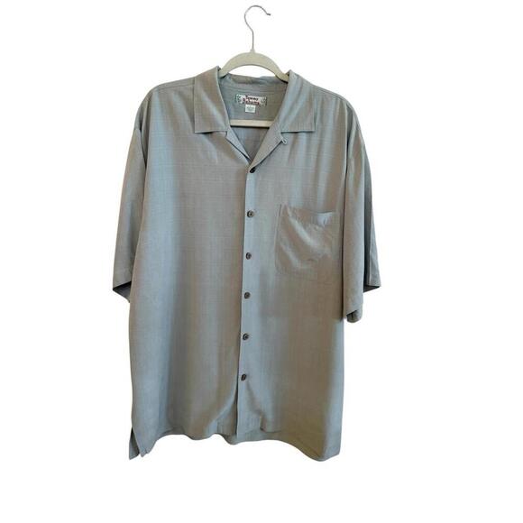 tommy bahama short sleeve light green button down shirt Sz. L Women’s - Picture 1 of 3